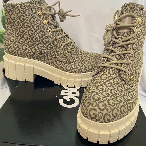 GBG Los Angeles Women's Ivey Casual Combat Bootie-Taupe-Size10 Med - Picture 4 of 8